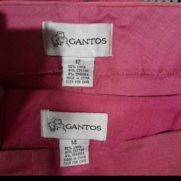 Gantos - vintage 2 piece skirt set, pink & orange tank top w/ pink skirt (12/14) - Picture 7 of 7
